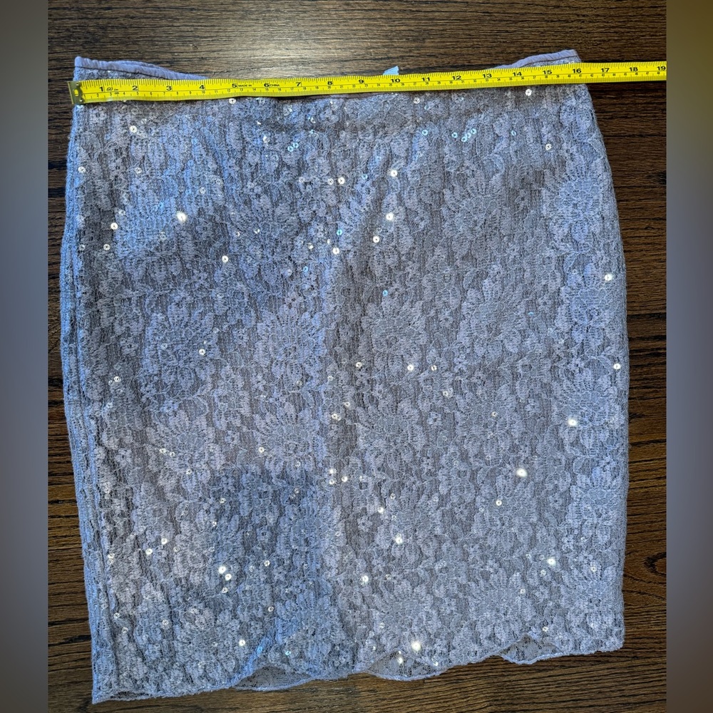 NWT Anthropologie skirt - pale pink sequins!